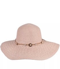 Женская соломенная шляпа с камешками, большие поля. цена и информация | Женские шапки | pigu.lt