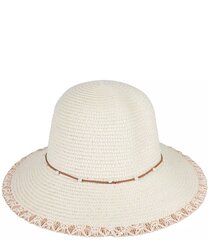 Женская соломенная шляпа с ремешком и жемчугом. цена и информация | Женские шапки | pigu.lt