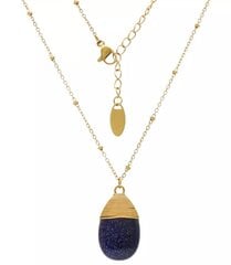 Ожерелье-подвеска золотое стальное ночное Каир элегантное цена и информация | Украшения на шею | pigu.lt