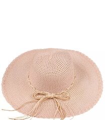 Moteriška šiaudinė skrybelė, rožinė kaina ir informacija | Kepurės moterims | pigu.lt