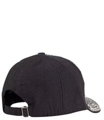 Universali beisbolo kepurė su cirkoniais, juoda kaina ir informacija | Kepurės moterims | pigu.lt