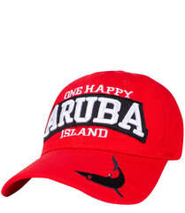 Universali beisbolo kepurė su Aruba užrašu, raudona kaina ir informacija | Kepurės moterims | pigu.lt