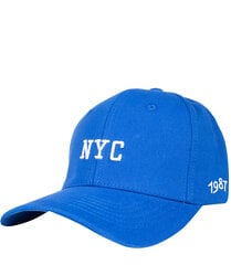 Universali beisbolo kepurė su NYC raidėmis, mėlyna цена и информация | Женские шапки | pigu.lt