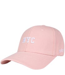 Moteriška beisbolo kepurė su NYC raidėmis, rožinė kaina ir informacija | Kepurės moterims | pigu.lt