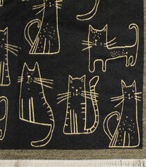 Universalus šalikas su katėmis, ruda kaina ir informacija | Skarelės, šalikai moterims | pigu.lt