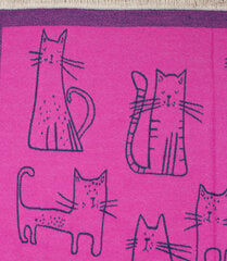 Universalus šalikas su katėmis, rožinė kaina ir informacija | Skarelės, šalikai moterims | pigu.lt