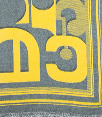 Universalus šalikas su geometriniais raštais, geltona, pilka цена и информация | Женские шарфы, платки | pigu.lt