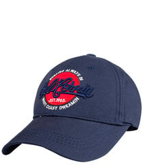 Universali beisbolo kepurė, su užrašu California mėlyna kaina ir informacija | Kepurės moterims | pigu.lt