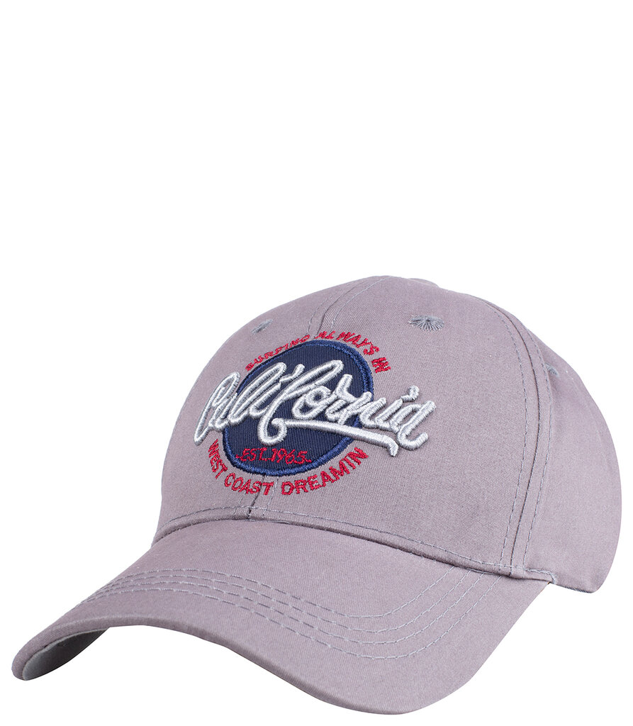 Universali beisbolo kepurė, su užrašu California, pilka цена и информация | Kepurės moterims | pigu.lt