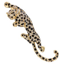 Красивая декоративная красивая золотая брошь ягуар цена и информация | Броши | pigu.lt