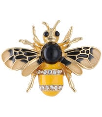 Красивая декоративная золотая брошь в виде пчелы и насекомого цена и информация | Броши | pigu.lt