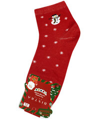 Kalėdinės kojinės moterims, raudonos kaina ir informacija | Moteriškos kojinės | pigu.lt