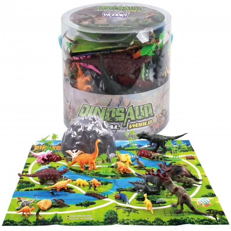 Dinozaurų figūrėlių rinkinys Woopie, 34 vnt. цена и информация | Žaislai berniukams | pigu.lt