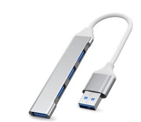 Разъем 4 порта USB 3.0, белый цена и информация | Адаптеры, USB-разветвители | pigu.lt