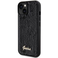 Guess GUHCP14SPSFDGSK iPhone 14 | 15 | 13 6.1" czarny|black hardcase Sequin Script Metal цена и информация | Чехлы для телефонов | pigu.lt