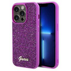 Guess GUHCP14XPMSDGSK iPhone 14 Pro Max 6.7" czarny|black hardcase Disco Metal Script цена и информация | Чехлы для телефонов | pigu.lt