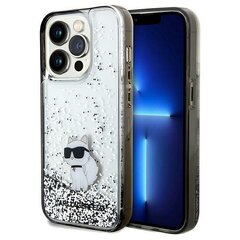 Karl Lagerfeld KLHCP14LLKCNSK iPhone 14 Pro 6.1" transparent hardcase Liquid Glitter Choupette цена и информация | Чехлы для телефонов | pigu.lt