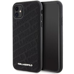 Karl Lagerfeld KLHCN61GSAKCPK iPhone 11 | Xr 6.1" czarny|black hardcase Gripstand Saffiano Karl&Choupette Pins цена и информация | Чехлы для телефонов | pigu.lt