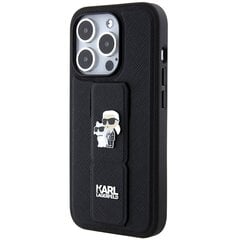 Karl Lagerfeld KLHCP13LGSAKCPK iPhone 13 Pro | 13 6.1" czarny|black hardcase Gripstand Saffiano Karl&Choupette Pins цена и информация | Чехлы для телефонов | pigu.lt