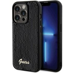 Guess GUHCP13LPSFDGSK iPhone 13 Pro | 13 6.1" czarny|black hardcase Sequin Script Metal цена и информация | Чехлы для телефонов | pigu.lt