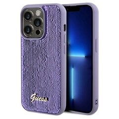 Guess GUHCP13LPSFDGSUiPhone 13 Pro | 13 6.1" fioletowy|purple hardcase Sequin Script Metal цена и информация | Чехлы для телефонов | pigu.lt