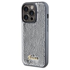 Guess GUHCP14LPSFDGSS iPhone 14 Pro 6.1" srebrny|silver hardcase Sequin Script Metal цена и информация | Чехлы для телефонов | pigu.lt