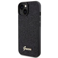 Guess GUHCP14SPMSDGSK iPhone 14 | 15 | 13 6.1" czarny|black hardcase Disco Metal Script цена и информация | Чехлы для телефонов | pigu.lt