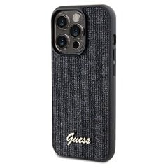 Guess GUHCP14XPMSDGSK iPhone 14 Pro Max 6.7" czarny|black hardcase Disco Metal Script цена и информация | Чехлы для телефонов | pigu.lt