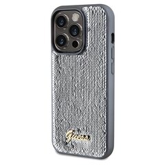 Guess GUHCP14XPSFDGSS iPhone 14 Pro Max 6.7" srebrny|silver hardcase Sequin Script Metal цена и информация | Чехлы для телефонов | pigu.lt