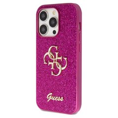 Guess GUHCP15LHG4SGU iPhone 15 Pro 6.1" fioletowy|purple hardcase Glitter Script Big 4G цена и информация | Чехлы для телефонов | pigu.lt