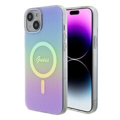 Guess GUHMP15MHITSU iPhone 15 Plus | 14 Plus 6.7" fioletowy|purple hardcase IML Iridescent MagSafe цена и информация | Чехлы для телефонов | pigu.lt