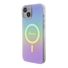 Guess GUHMP15MHITSU iPhone 15 Plus | 14 Plus 6.7" fioletowy|purple hardcase IML Iridescent MagSafe цена и информация | Чехлы для телефонов | pigu.lt