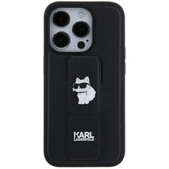 Karl Lagerfeld KLHCN61GSAKCPK iPhone 11 | Xr 6.1" czarny|black hardcase Gripstand Saffiano Karl&Choupette Pins цена и информация | Чехлы для телефонов | pigu.lt
