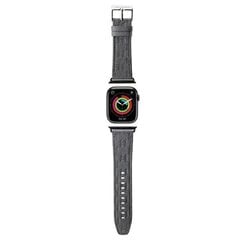 Karl Lagerfeld Pasek KLAWLSAKLHPG Apple Watch 42|44|45|49mm srebrny|silver strap Saffiano Monogram цена и информация | Аксессуары для смарт-часов и браслетов | pigu.lt