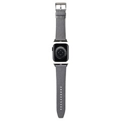Karl Lagerfeld Pasek KLAWMSAKLHPG Apple Watch 38|40|41mm srebrny|silver strap Saffiano Monogram цена и информация | Аксессуары для смарт-часов и браслетов | pigu.lt