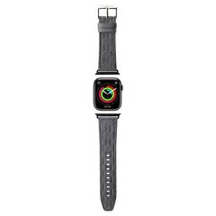 Karl Lagerfeld Pasek KLAWMSAKLHPG Apple Watch 38|40|41mm srebrny|silver strap Saffiano Monogram цена и информация | Аксессуары для смарт-часов и браслетов | pigu.lt