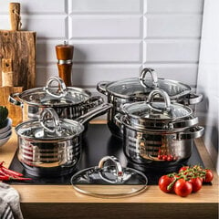 Набор посуды Berghoff Meta 10 пр цена и информация | Кастрюли, скороварки | pigu.lt