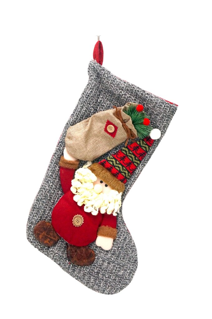 Kalėdinė dovanų kojinė Senis šaltis, 1 vnt. kaina ir informacija | Dekoracijos šventėms | pigu.lt