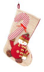 Kalėdinė dovanų kojinė Besmegenis, 1 vnt. kaina ir informacija | Dekoracijos šventėms | pigu.lt