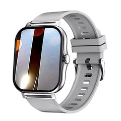 Smart watch, pilko metalo kaina ir informacija | Išmanieji laikrodžiai (smartwatch) | pigu.lt