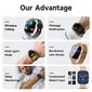 Smart watch, pilko metalo kaina ir informacija | Išmanieji laikrodžiai (smartwatch) | pigu.lt