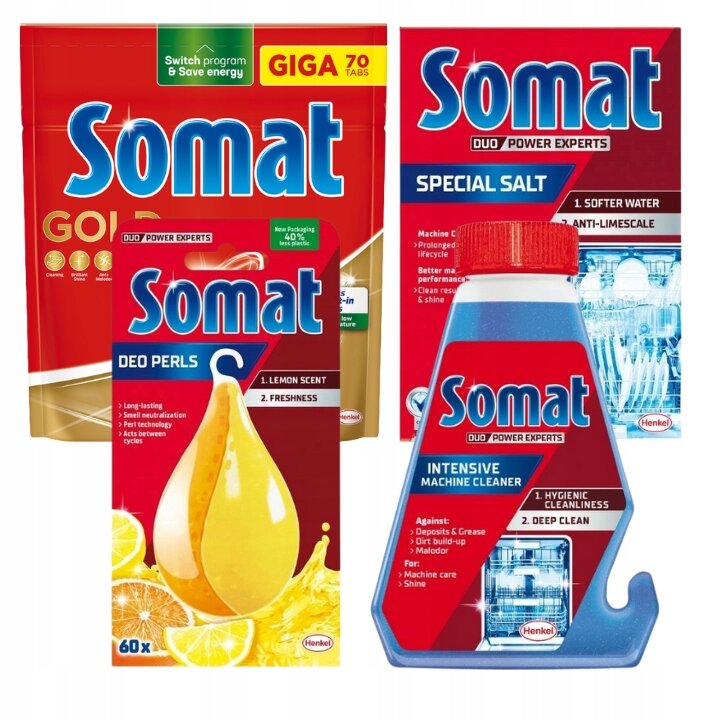 Somat rinkinys indaplovėms, 70 plov. kaina ir informacija | Indų plovimo priemonės | pigu.lt
