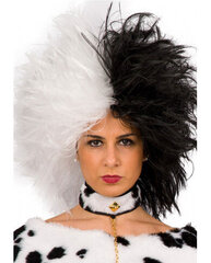 Perukas Cruella, juodas/baltas kaina ir informacija | Karnavaliniai kostiumai | pigu.lt