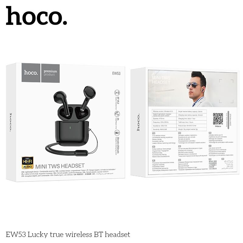 Hoco EW53 Lucky TWS цена и информация | Ausinės | pigu.lt