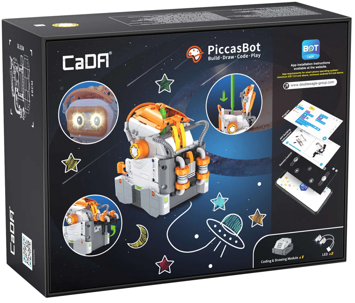 Konstruktorius CaDA Dažymo robotas PiccasBot, 461 d. цена и информация | Konstruktoriai ir kaladėlės | pigu.lt