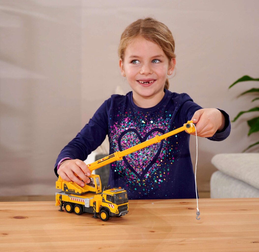 Žaislinis statybinis kranas Majorette Volvo, su judančiomis dalimis kaina ir informacija | Žaislai berniukams | pigu.lt