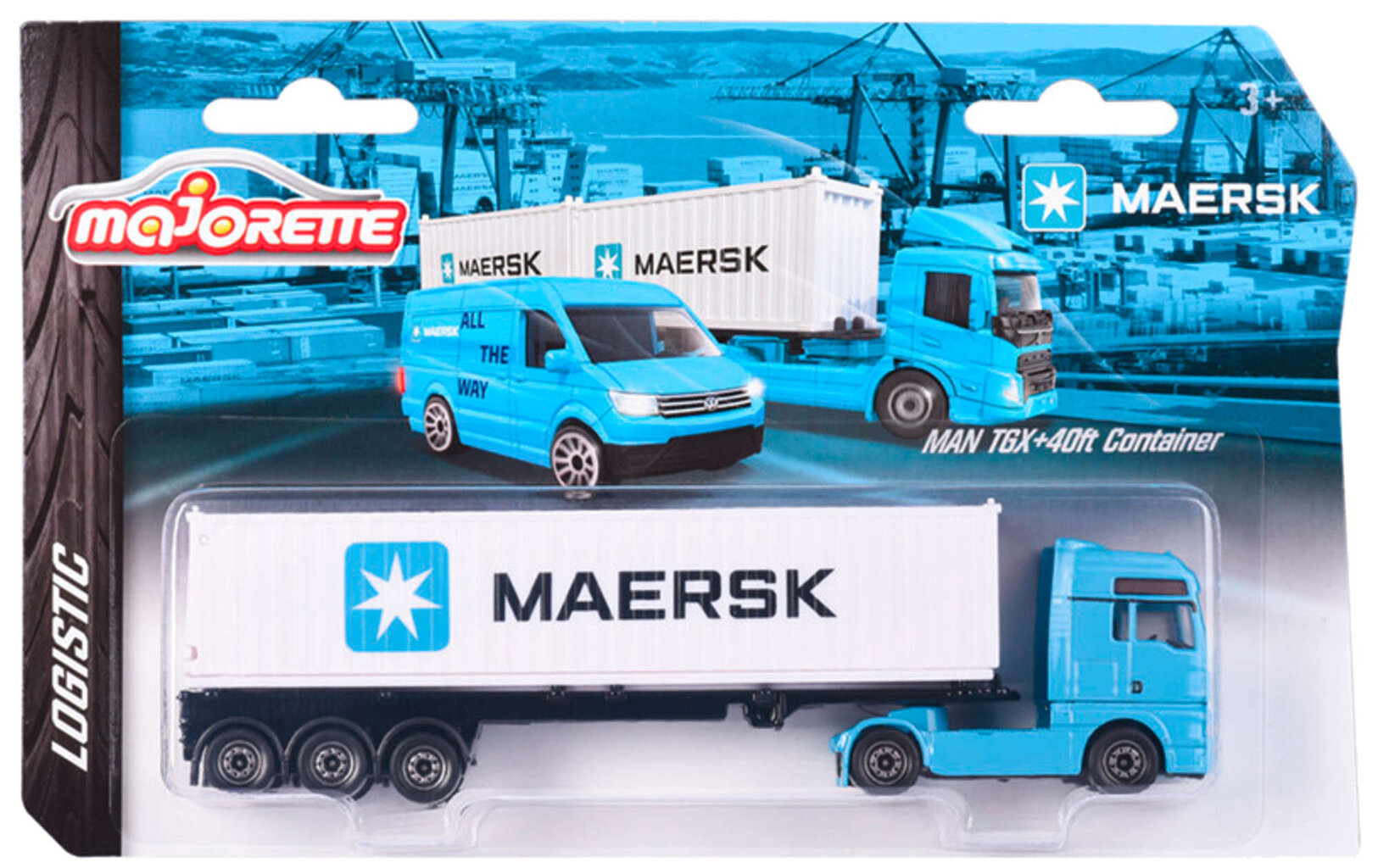 Žaislinis sunkvežimis Majorette Maersk kaina ir informacija | Žaislai berniukams | pigu.lt