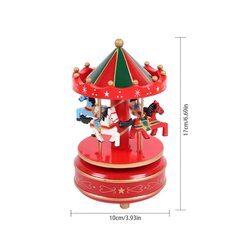 Muzikinė dėžutė žaislas kalėdinė dovana 20cm kaina ir informacija | Kalėdinės dekoracijos | pigu.lt