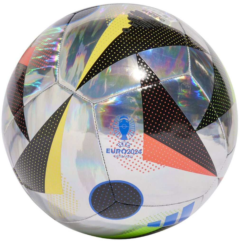 Futbolo treniruočių kamuolys Adidas Euro24Training Foil IN9368 kaina ir informacija | Futbolo kamuoliai | pigu.lt