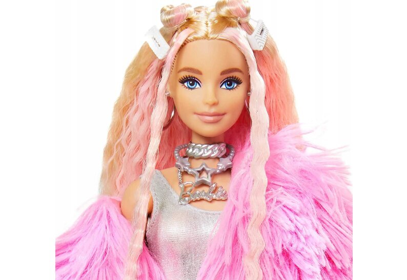 Lėlė Barbie Mattel Extra ir dovana pagalvė Katė, 50 cm цена и информация | Žaislai mergaitėms | pigu.lt
